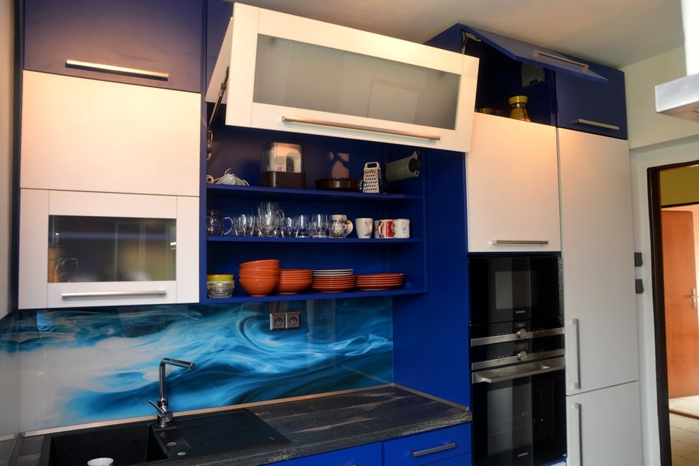 kuchyň modrá4